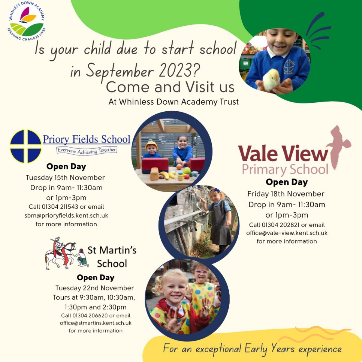 Early Years Open Day Vale View Primary School
